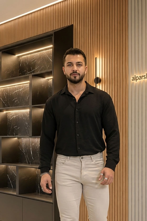 Salaş Ayrobin Gömlek  Siyah
