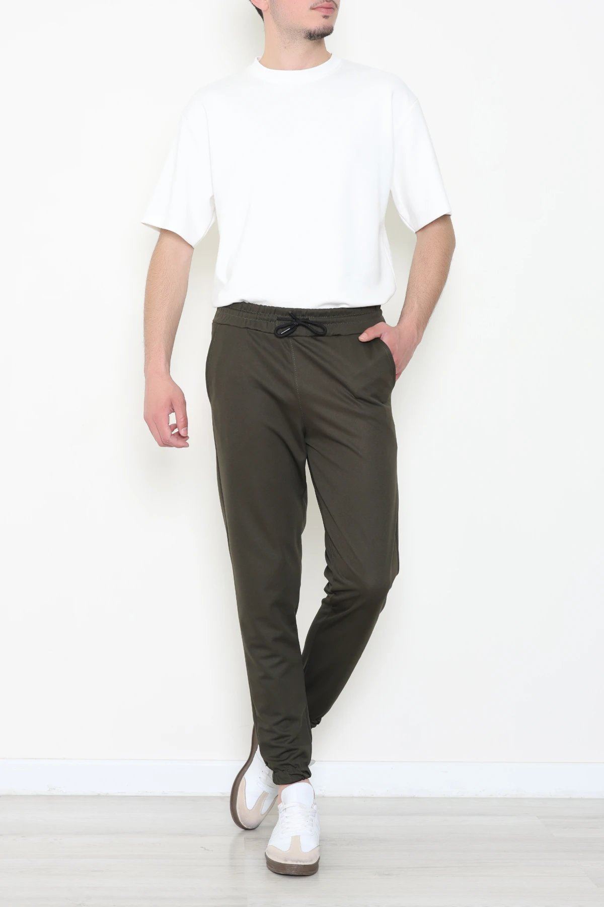 Double Jogger Paça Erkek Alt  Haki