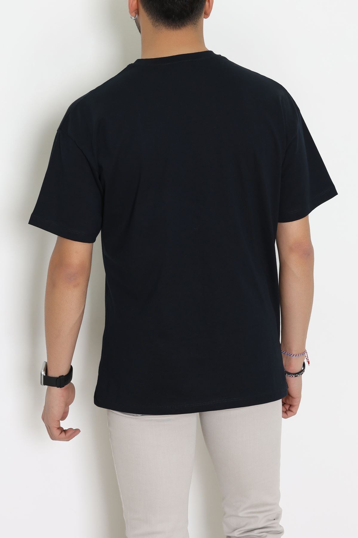 Kompak Penye Unisex Baskısız Oversize Tişört Laci