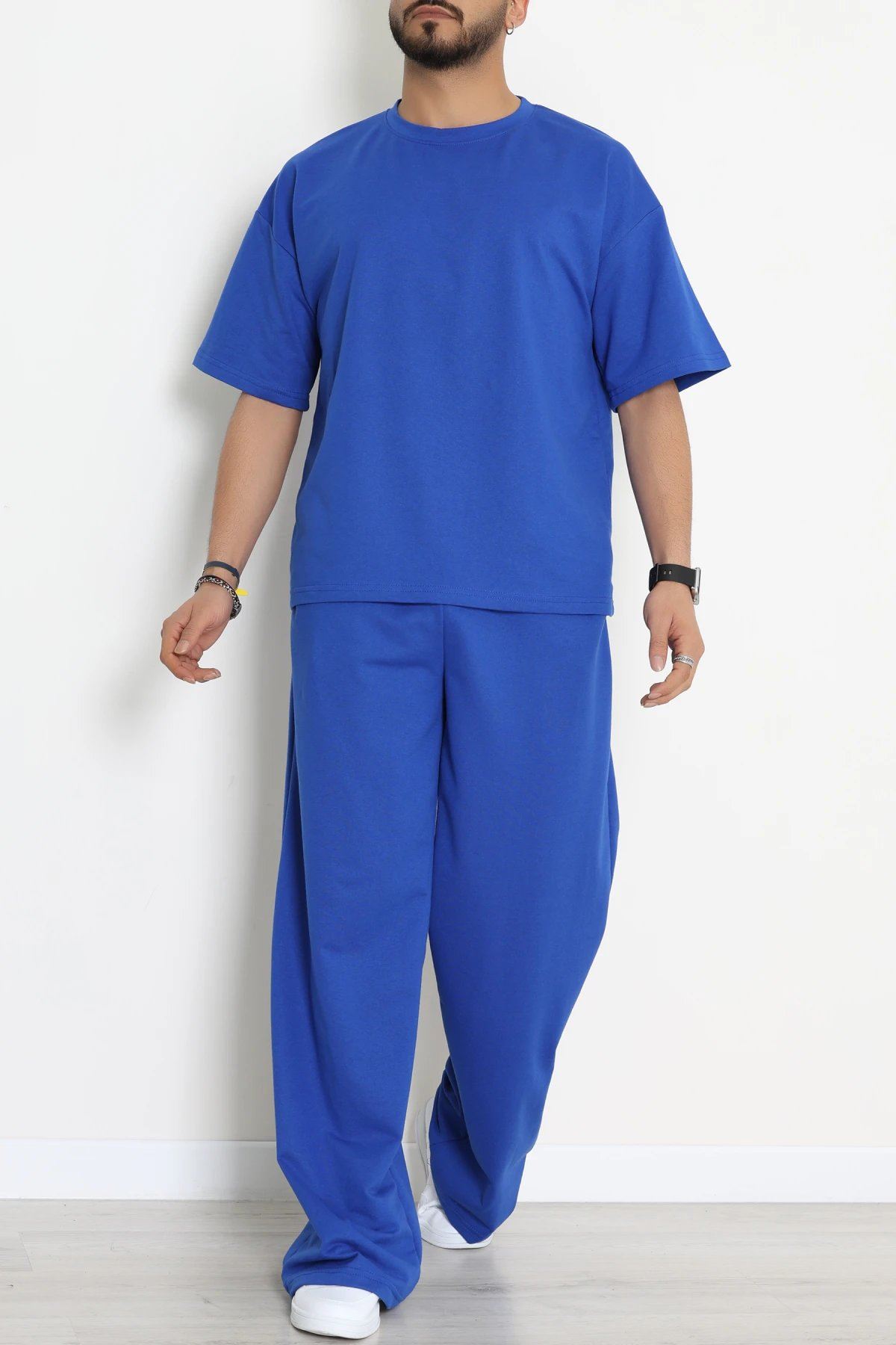 İki İplik Oversize Erkek Takım Lacivert