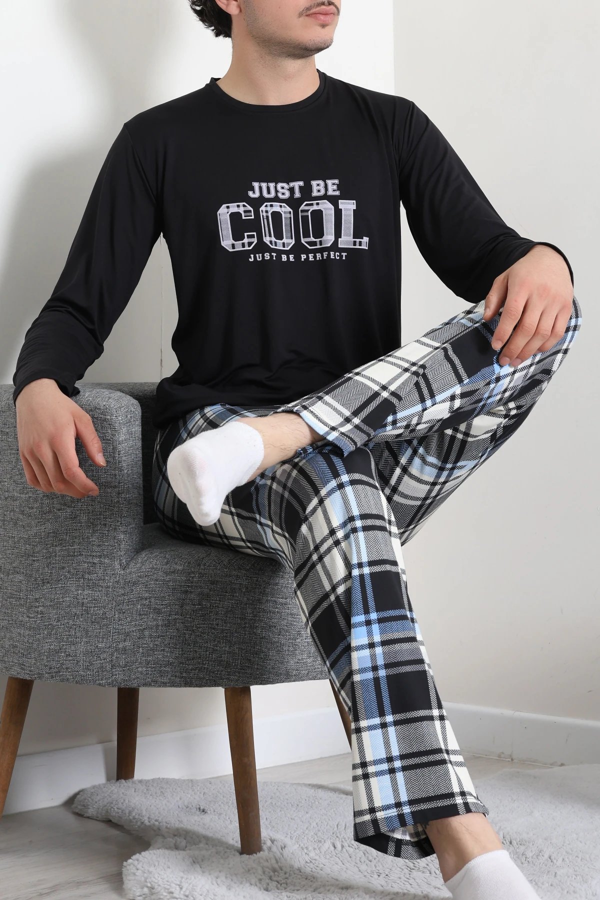 Milan Erkek Pijama Takımı Siyah