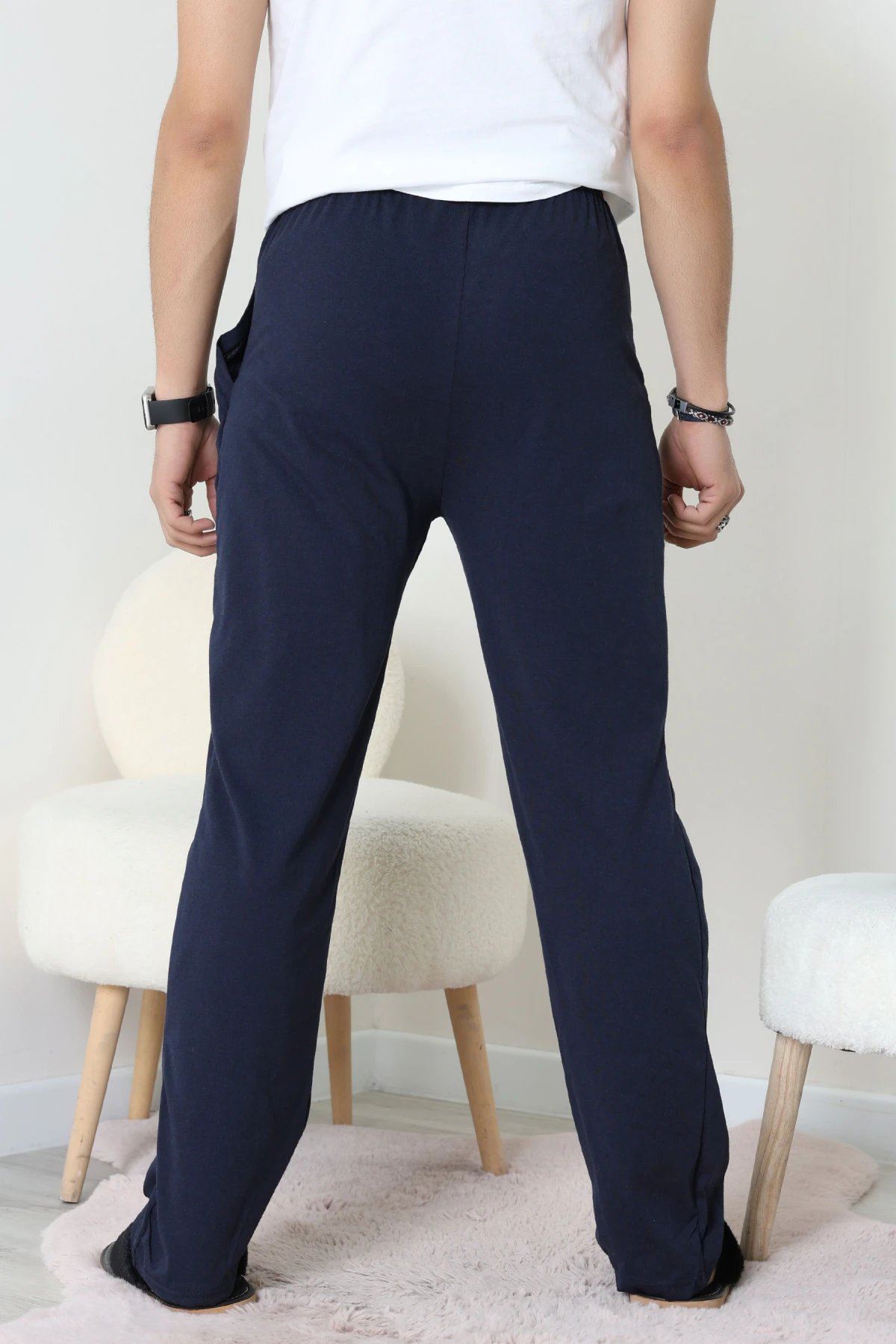 Süprem Cepli Erkek Pijama İndigo