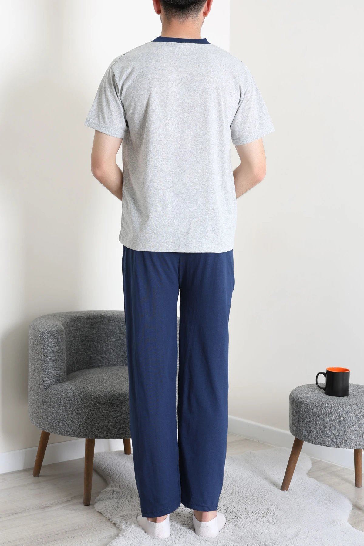 Süprem Erkek Pijama Takımı Grimavi