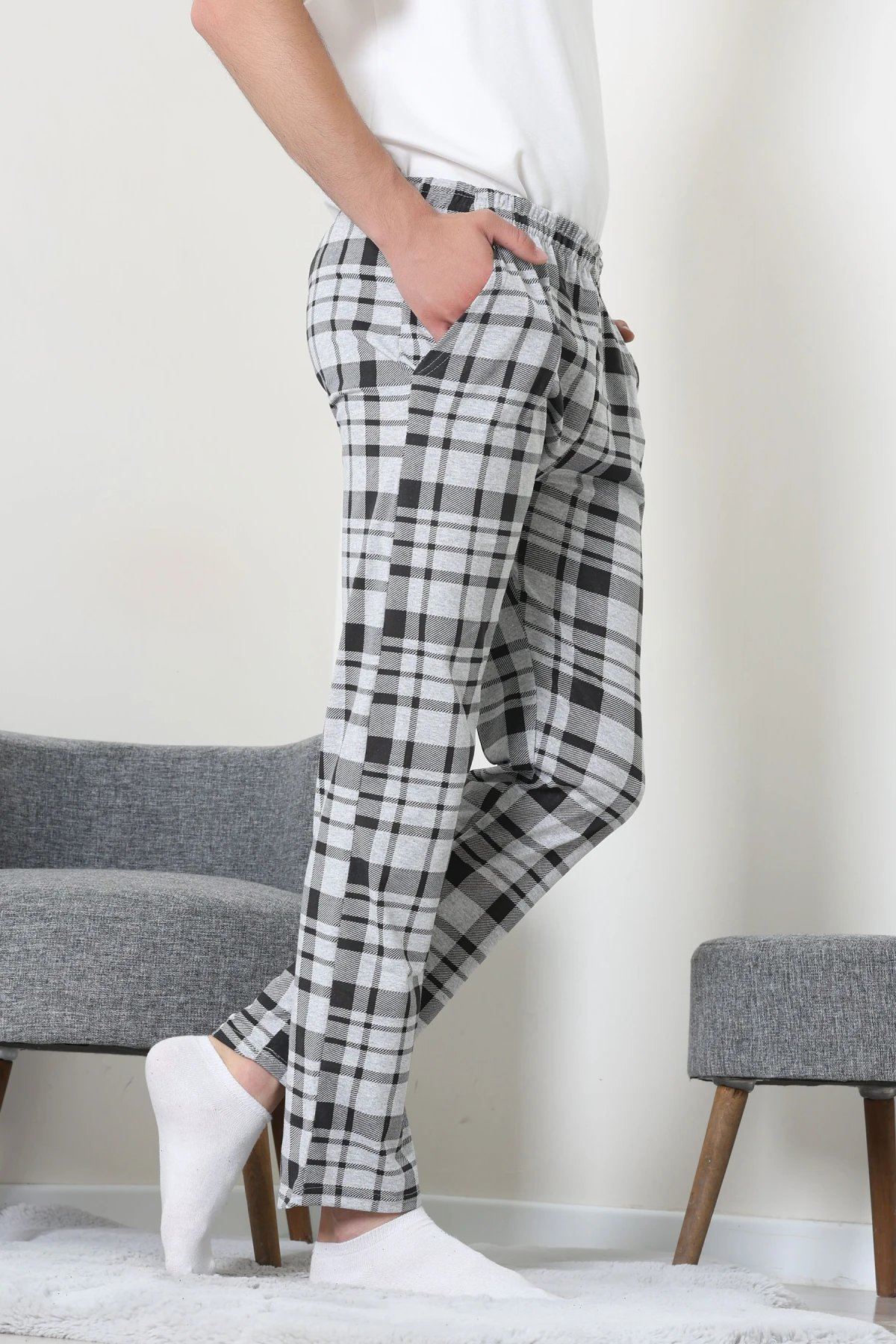 Süprem Cepli Erkek Pijama Grisiyah