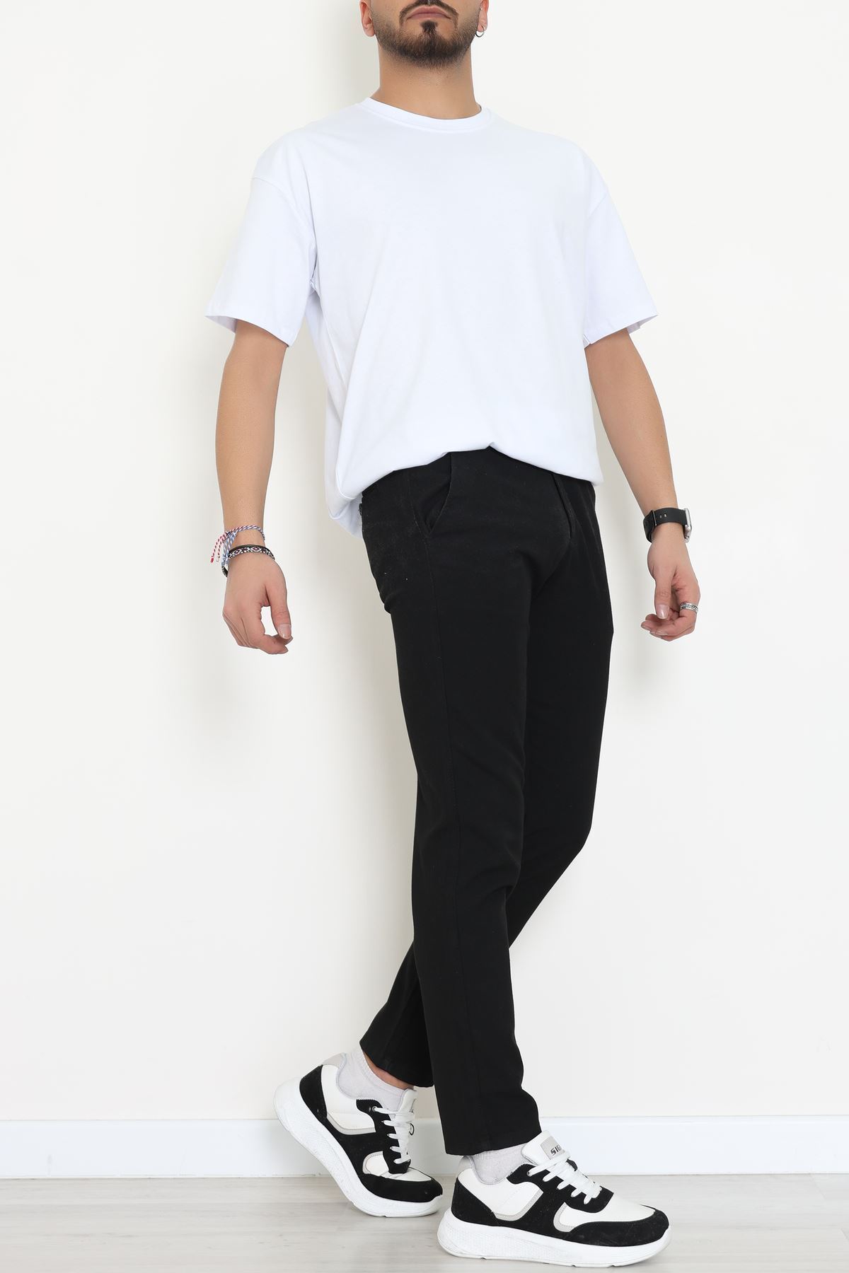 Kompak Penye Unisex Baskısız Oversize Tişört Beyaz