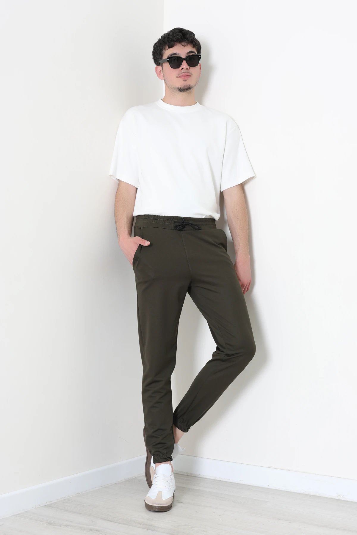 Double Jogger Paça Erkek Alt  Haki