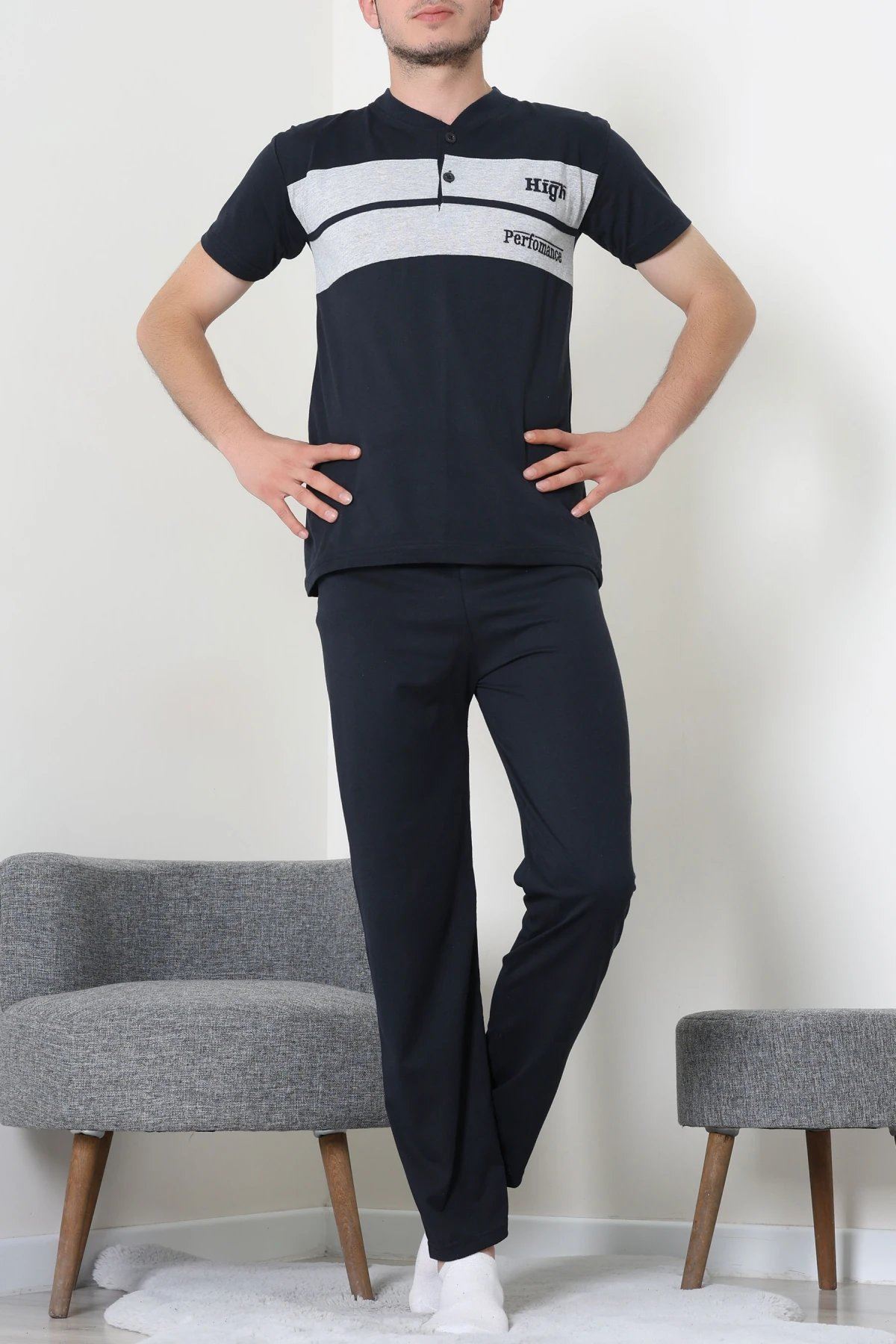 Süprem Erkek Pijama Takımı Lacigri