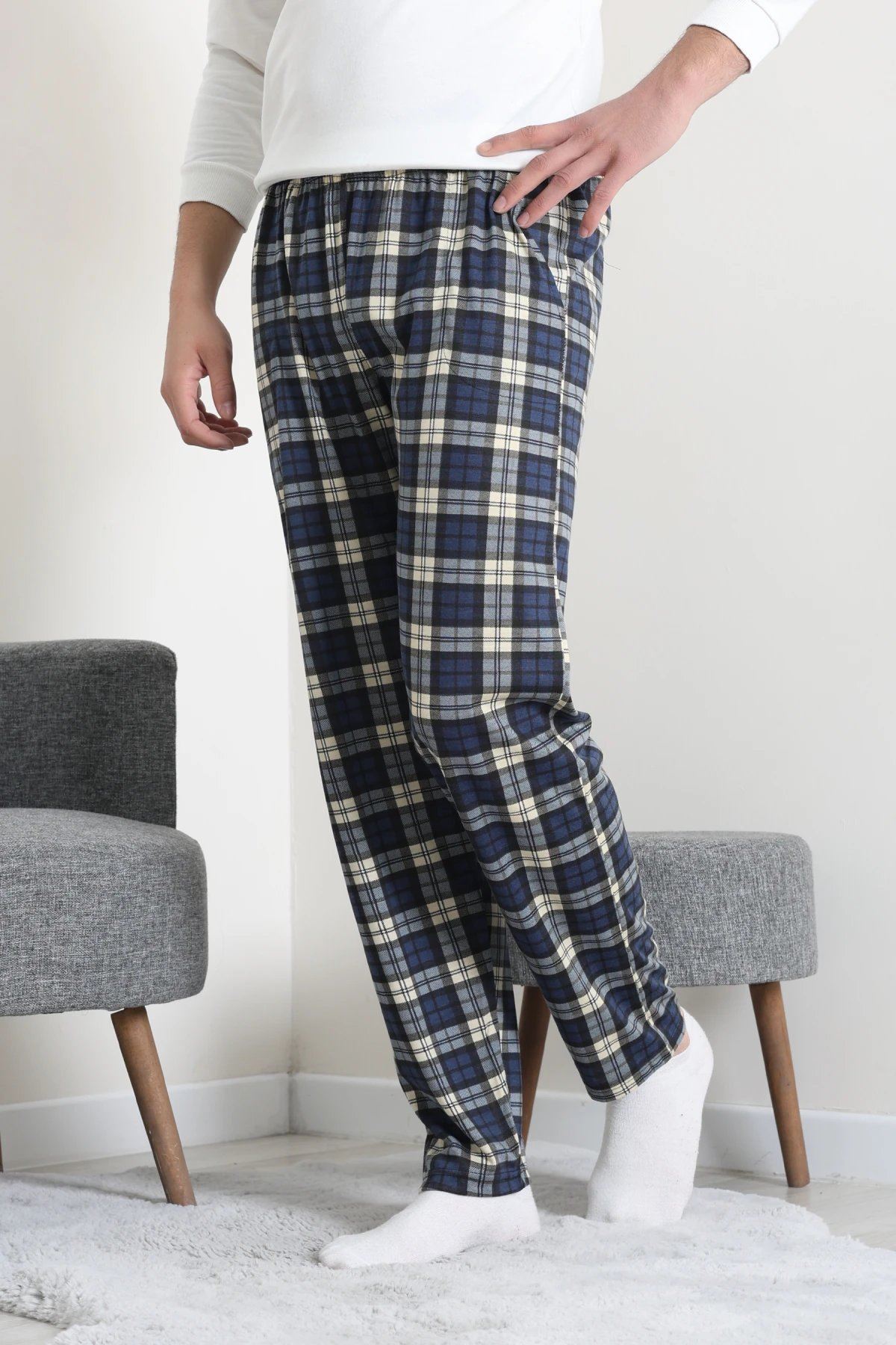 Süprem Cepli Erkek Pijama Altı Laciekose