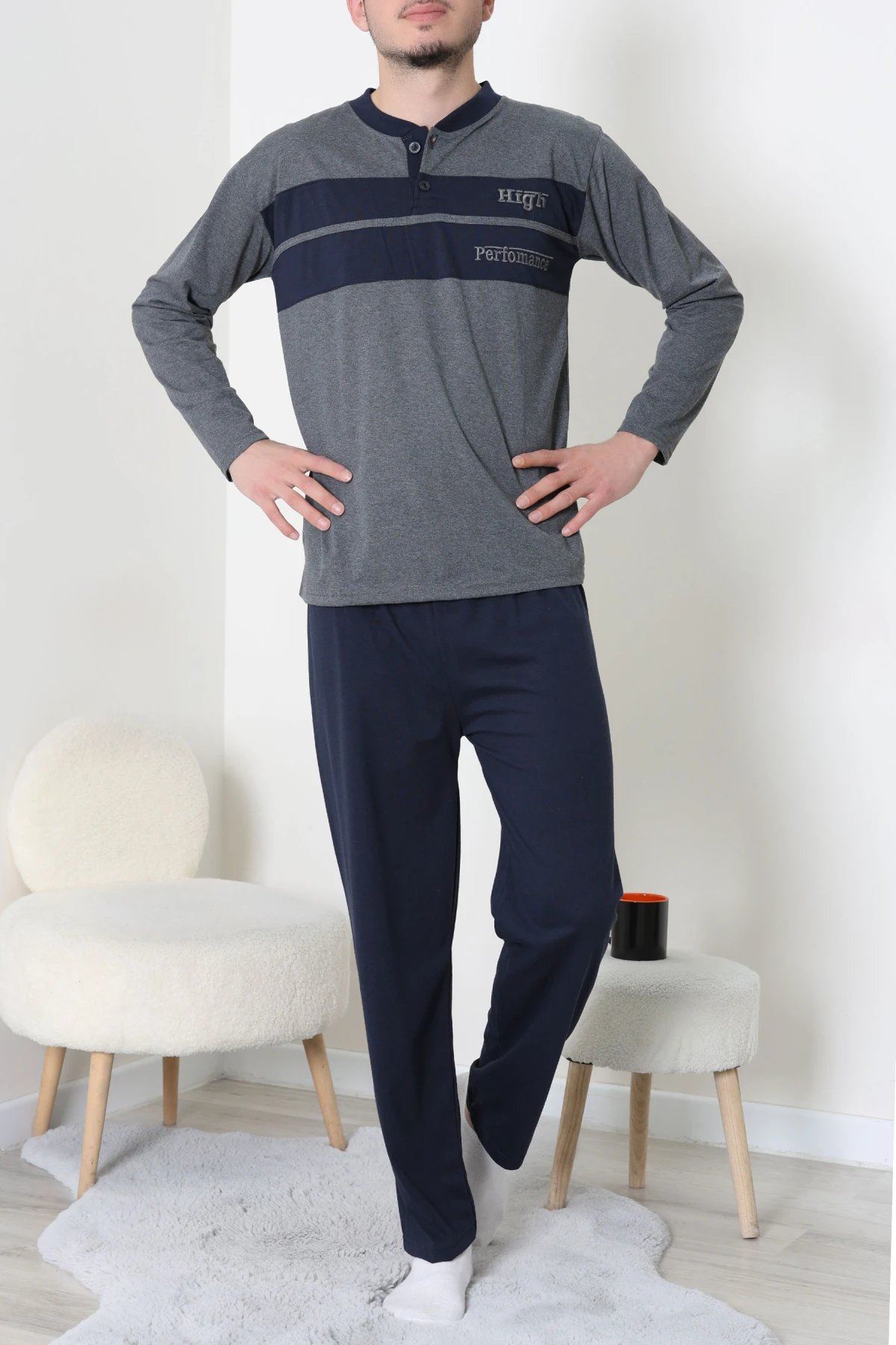 Süprem Erkek Pijama Takımı Fümelaci