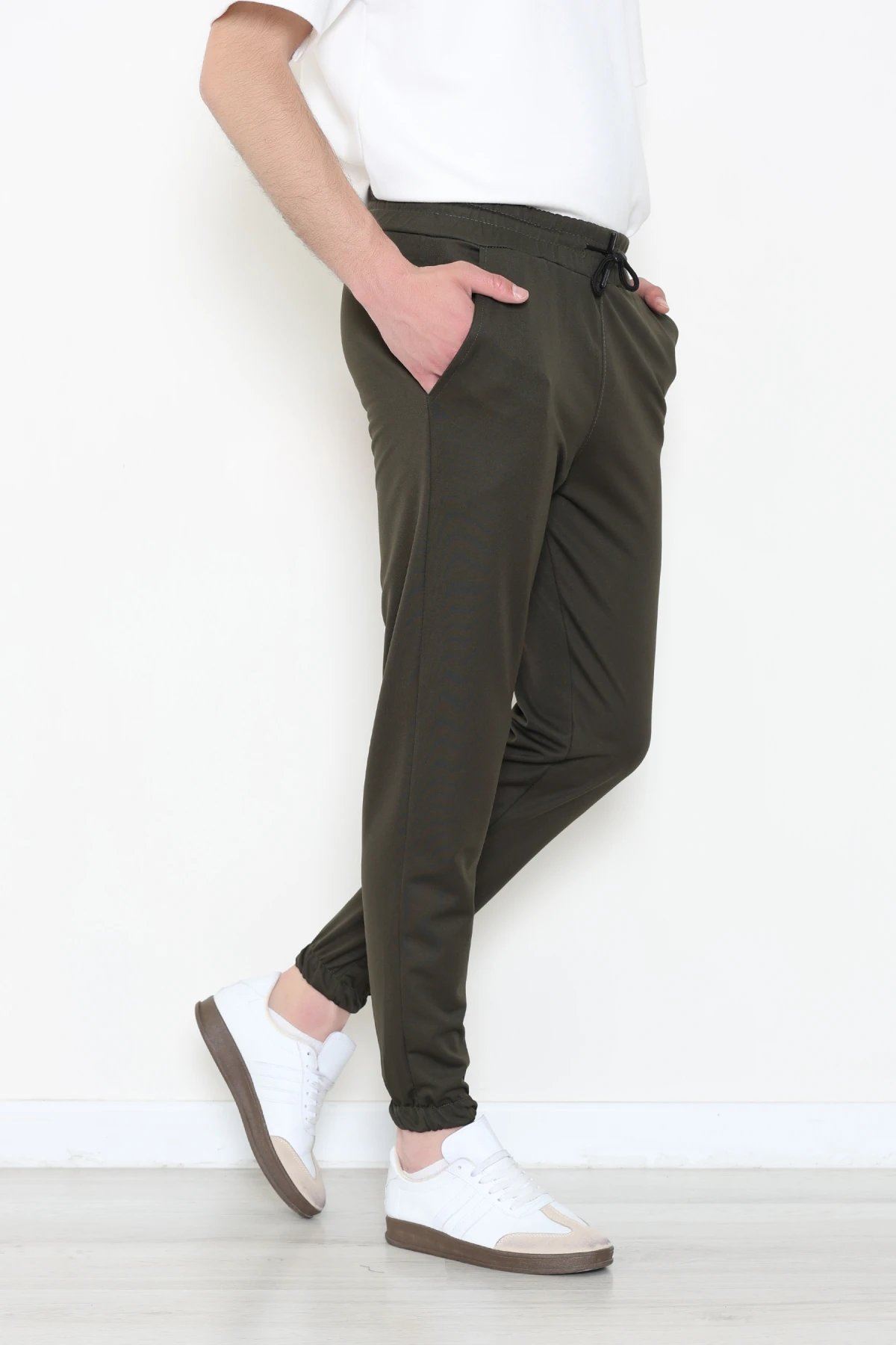 Double Jogger Paça Erkek Alt  Haki