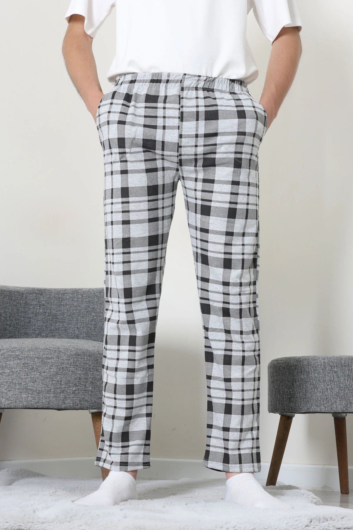 Süprem Cepli Erkek Pijama Grisiyah