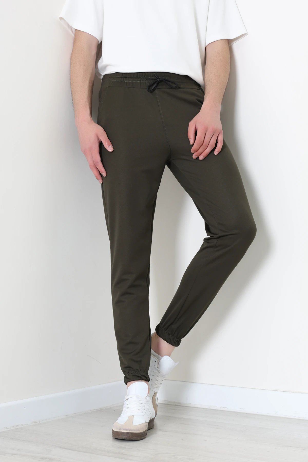 Double Jogger Paça Erkek Alt  Haki