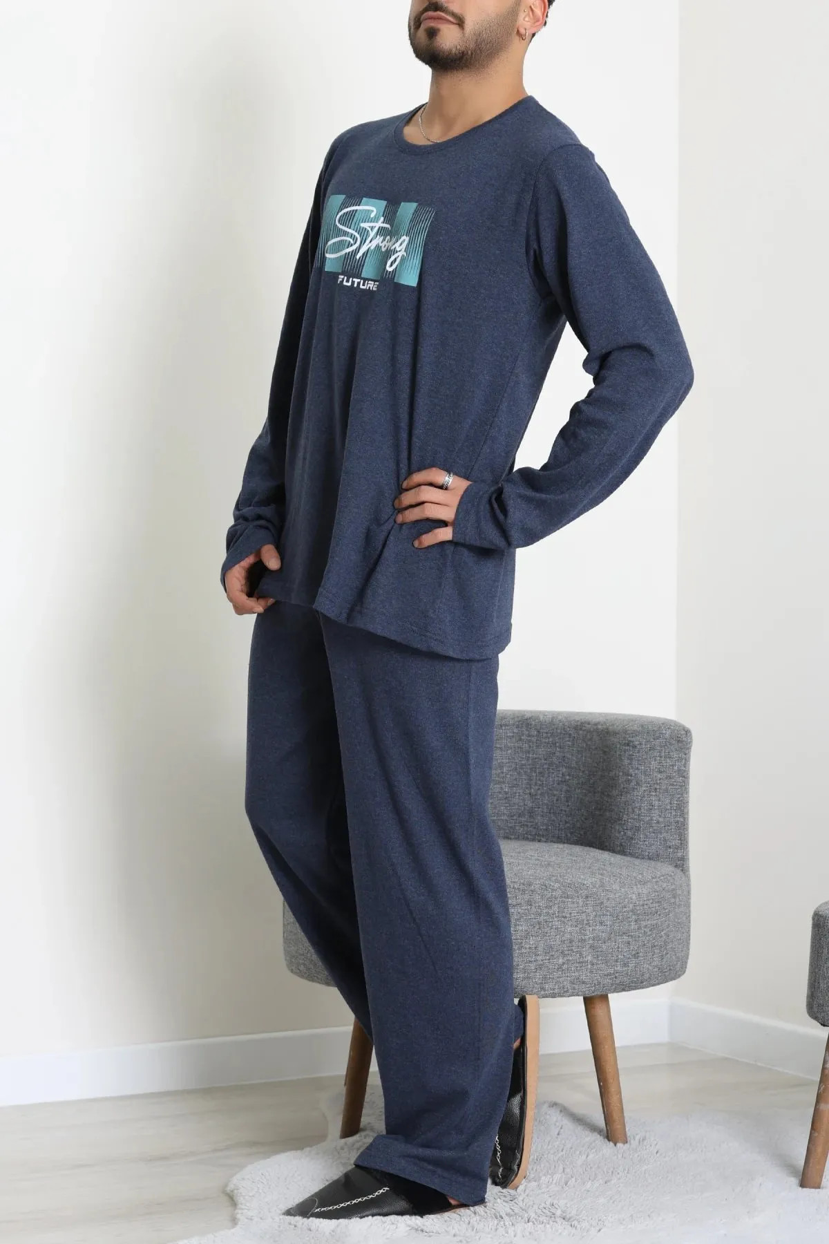 Süprem Erkek Pijama Takımı Lacivert