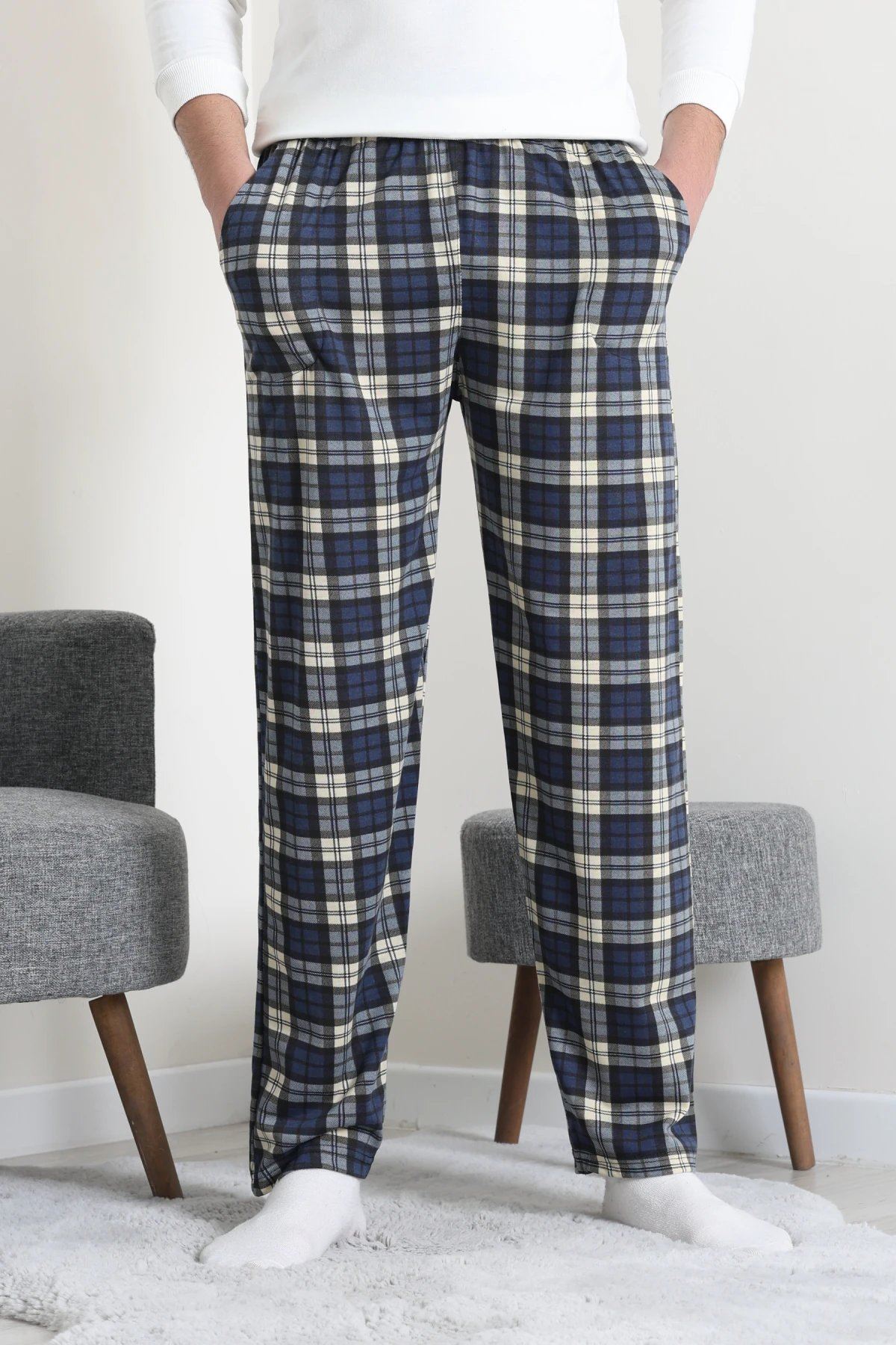 Süprem Cepli Erkek Pijama Altı Laciekose