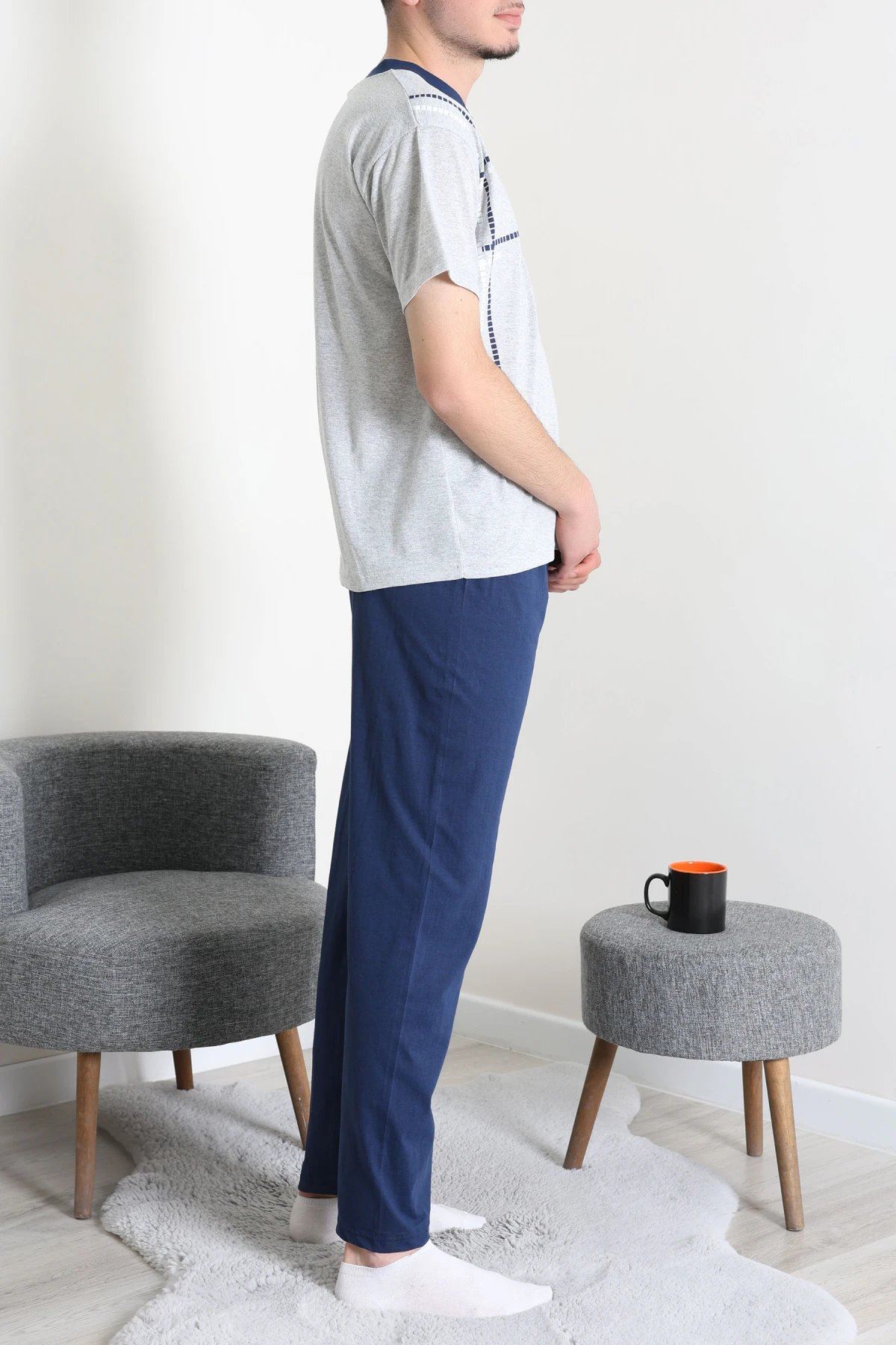 Süprem Erkek Pijama Takımı Grimavi