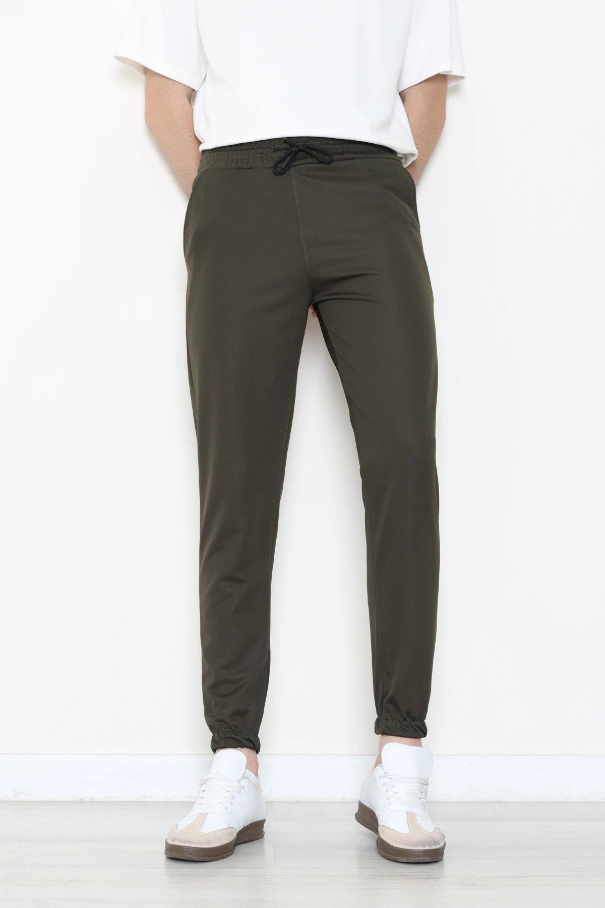 Double Jogger Paça Erkek Alt  Haki