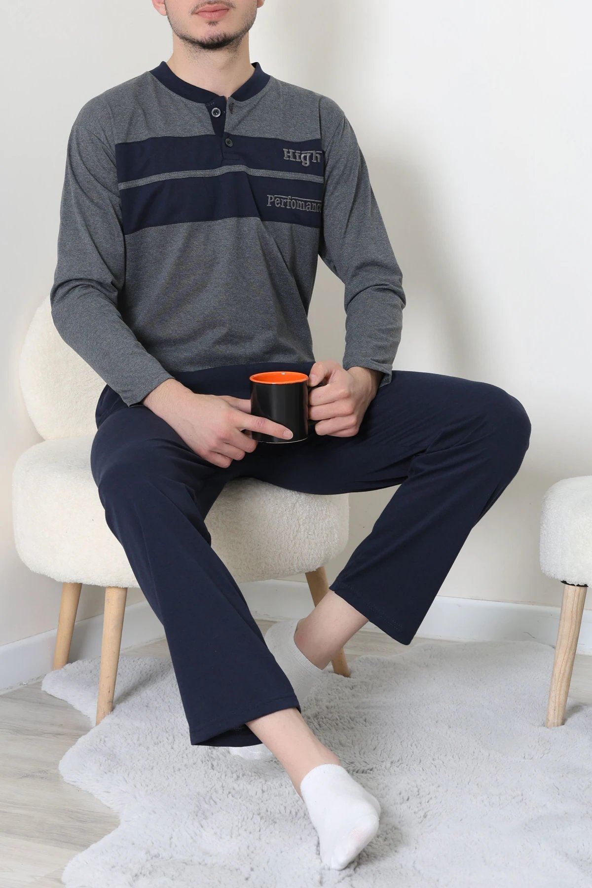 Süprem Erkek Pijama Takımı Fümelaci