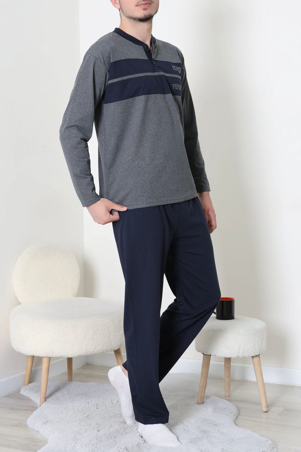 Süprem Erkek Pijama Takımı Fümelaci