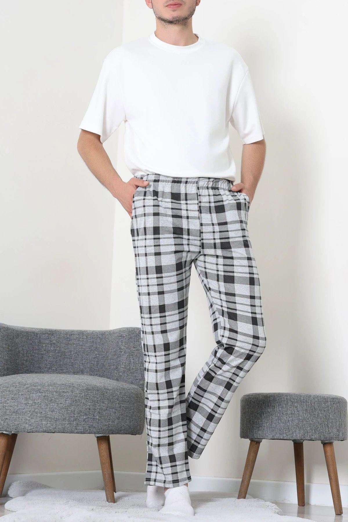 Süprem Cepli Erkek Pijama Grisiyah