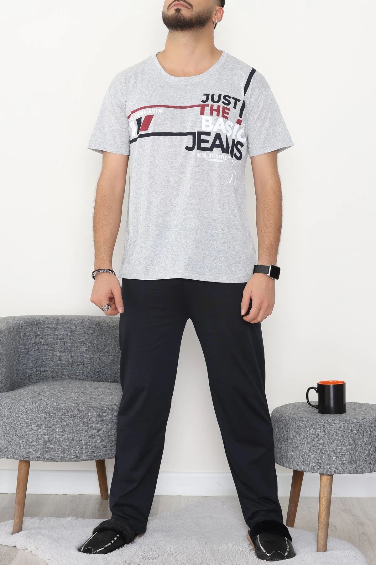 Süprem Erkek Pijama Takımı Grikırmızı