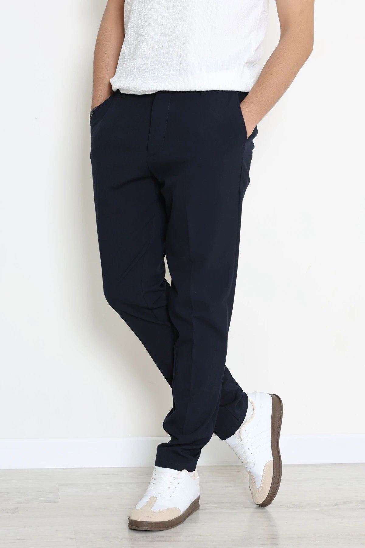 Regular Fit Erkek Kumaş Pantolon Lacivert