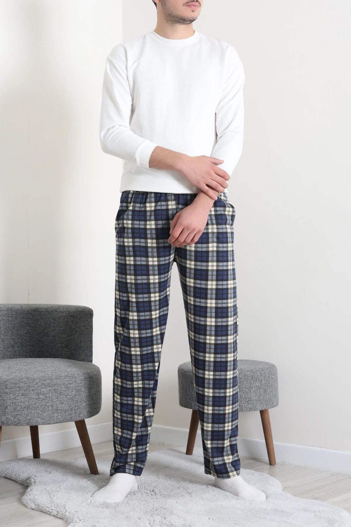 Süprem Cepli Erkek Pijama Altı Laciekose