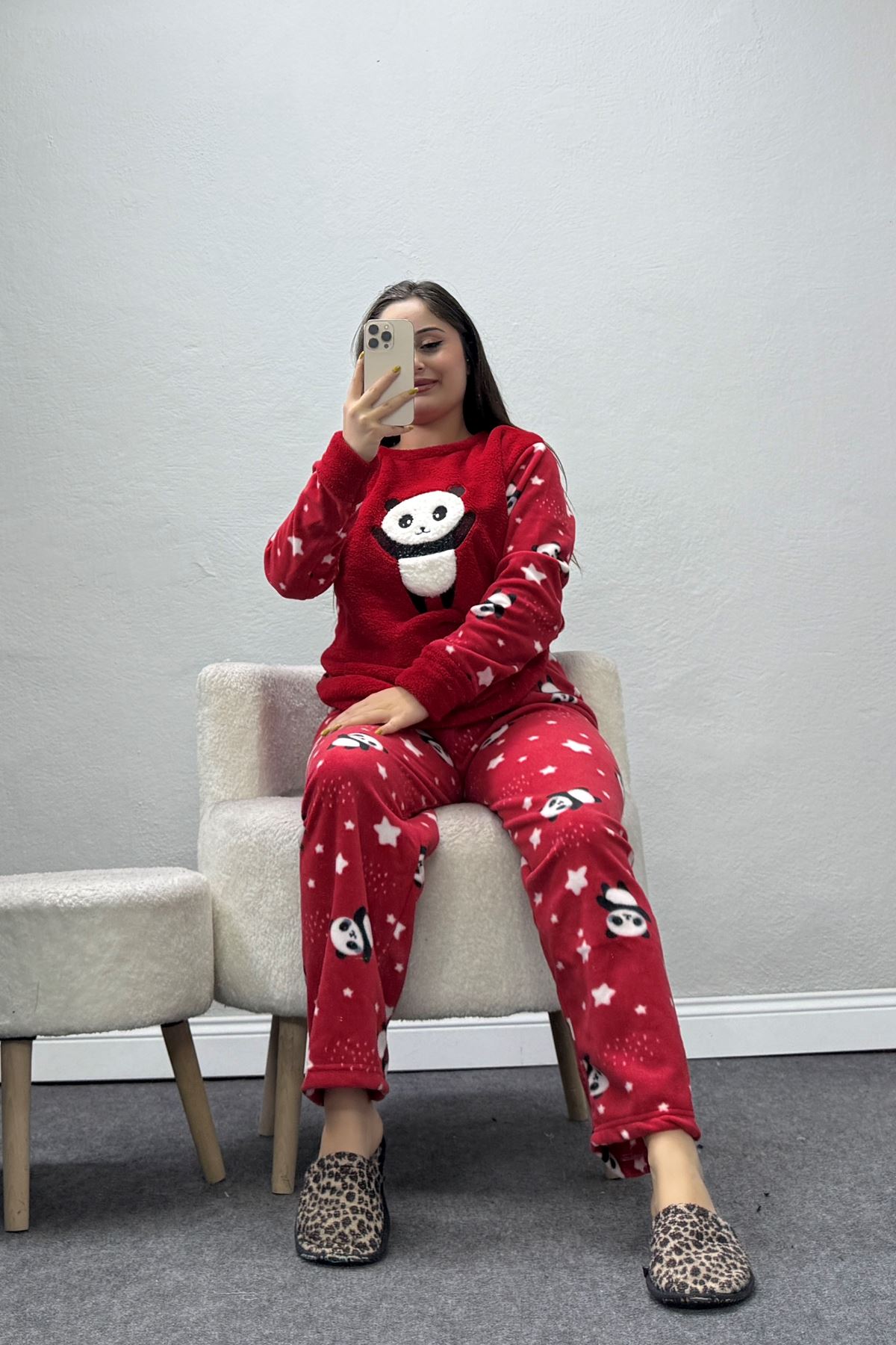 Kadın Welsoft Pijama Takımı Kırmızı